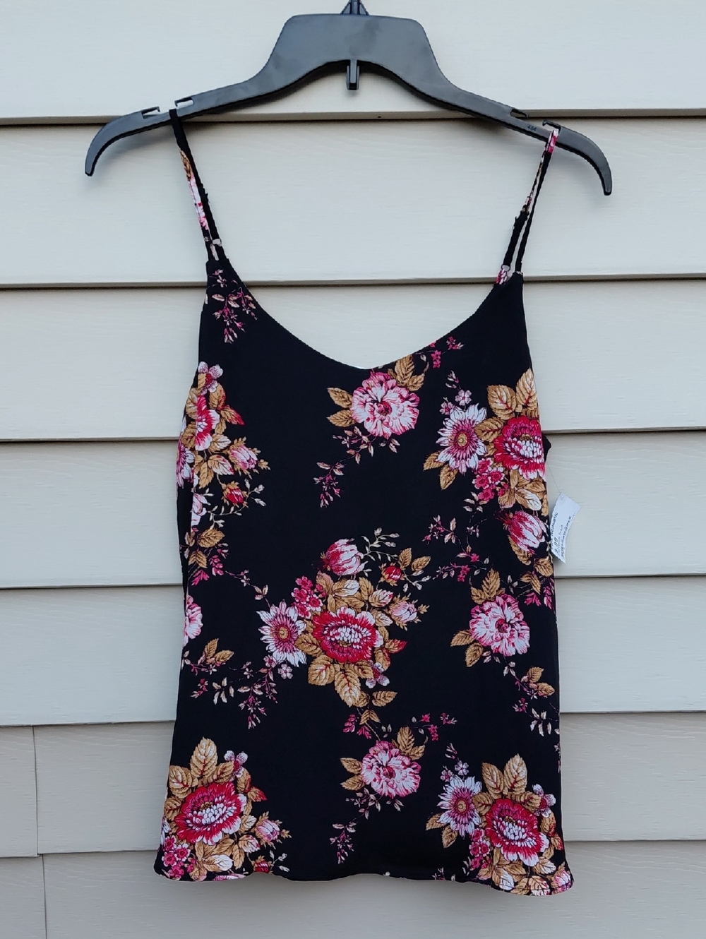 PINK REPUBLIC Women's Floral Spaghetti Strap Top Size M